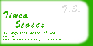 timea stoics business card